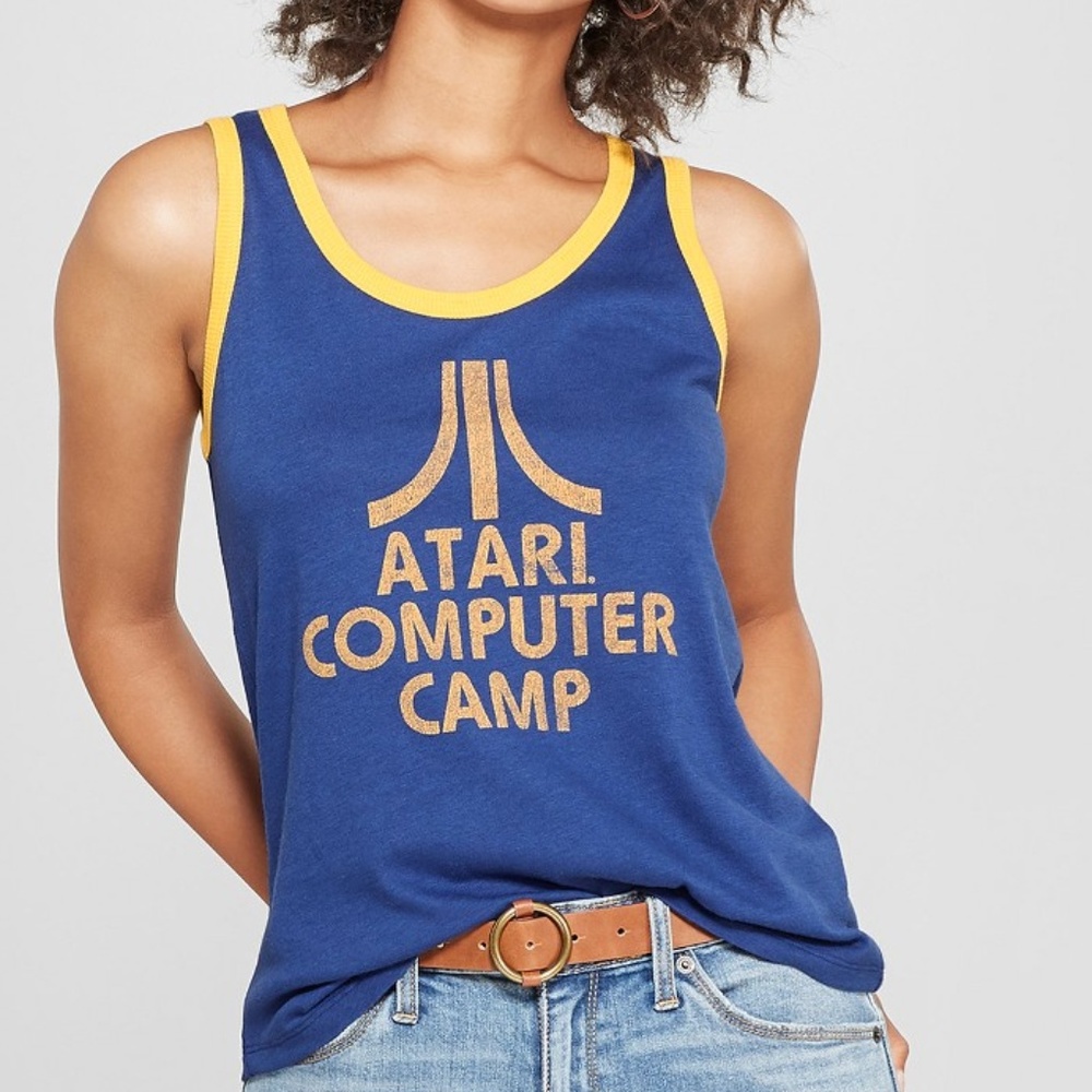 Junk Food XS Blue Atari Graphic Tank